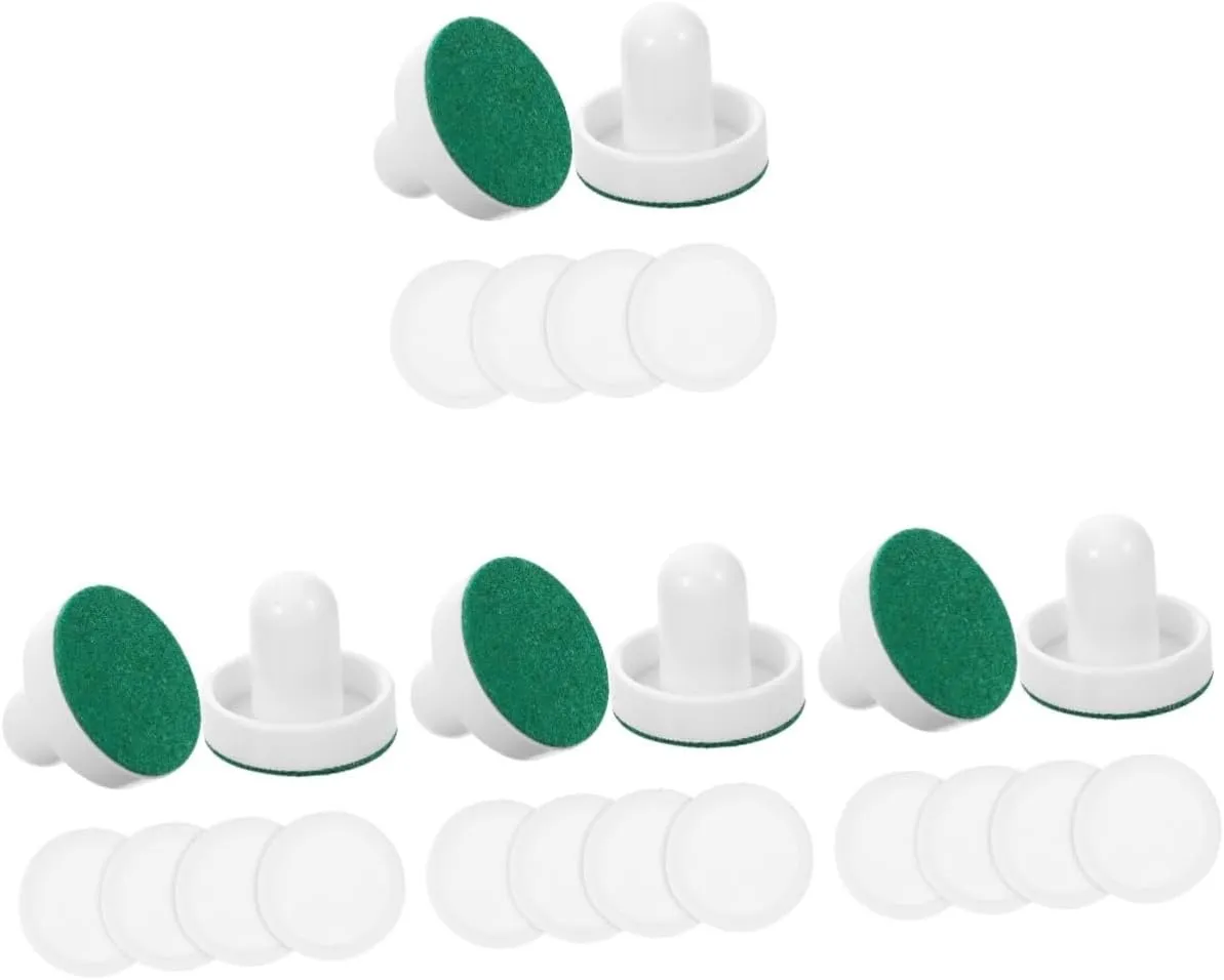Air Hockey Replacement Pucks and Sliders for Game Tables airway counterpart advisory Includes and Felt Pucks for Indoor Playing and Game Mikikit 4sets 