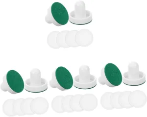 Air Hockey Replacement Pucks and Sliders for Game Tables airway counterpart advisory Includes and Felt Pucks for Indoor Playing and Game Mikikit 4sets 