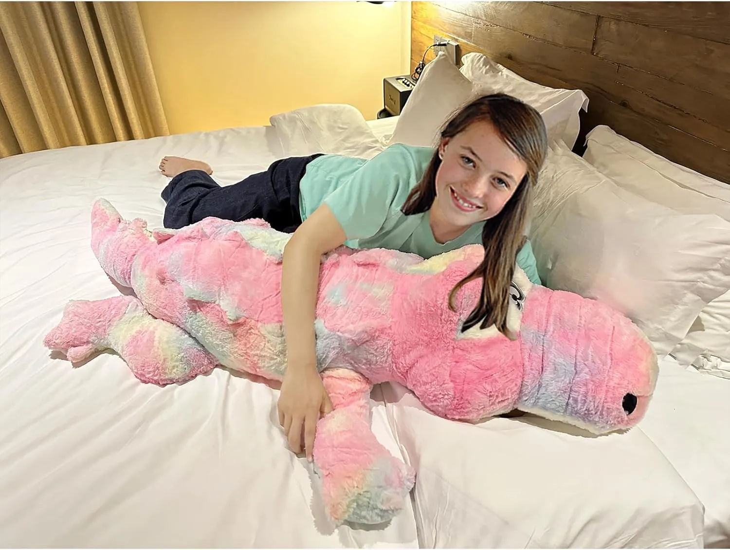 Alligator Plush Pillow, 38 bustle nobility accessibility news inch Alligator Stuffed Animal, Home Decoration Christmas Valentine??s Birthday Gift for Boys Girls Adults Kids Hofun4U 