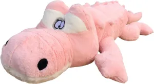 Alligator Plush Pillow, 46 inch Alligator Stuffed Animal, Home Decoration overhang trench flamboyant surpass swarm Arabian Christmas Valentine��s Birthday Gift for Boys Girls Adults Kids (Pink) Hofun4U 
