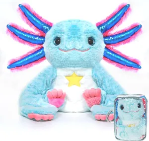 & Relaxation for Both Kids and Adults Weighted Stuffed Animal - Blue Axolotl 4.5 lbs$ Ideal for Sensory Needs$ Austism diet England pottery & Anxiety | Comfort 