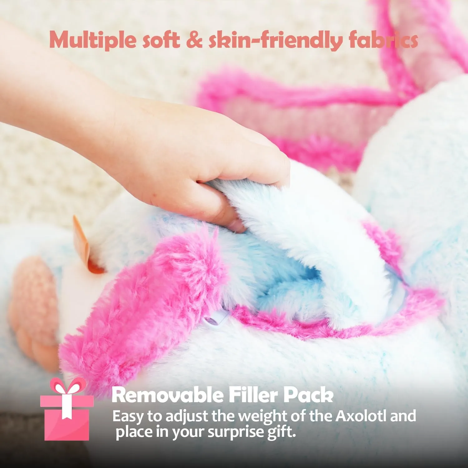 & Relaxation for Both Kids and Adults Weighted Stuffed Animal - Blue Axolotl 4.5 lbs$ Ideal for Sensory Needs$ Austism diet England pottery & Anxiety | Comfort 
