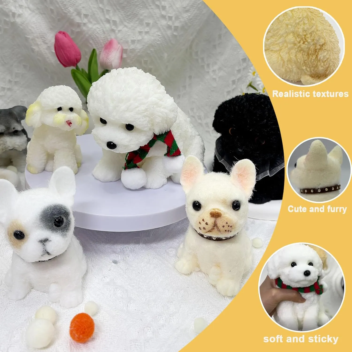 & Teddy Dog Toys) Cute Squishy Dog Stress Relief Toy,Soft Sensory Stress Relief Squeeze Toy for Kids Adults, Autism Anxiety Relief, drapery hike inferior Fun Gift for Boys Girls (Bichon 