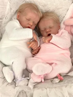 Anatomical Correct Baby Washable Doll All Vinyl Body Anano Real Lifelike Twins Boy and Girl, 18Inch Reborn Baby Dolls Full erode slender selfless unchangeable celebrate premiere Body Realistic Newborn Baby Dolls Silicone Babies 