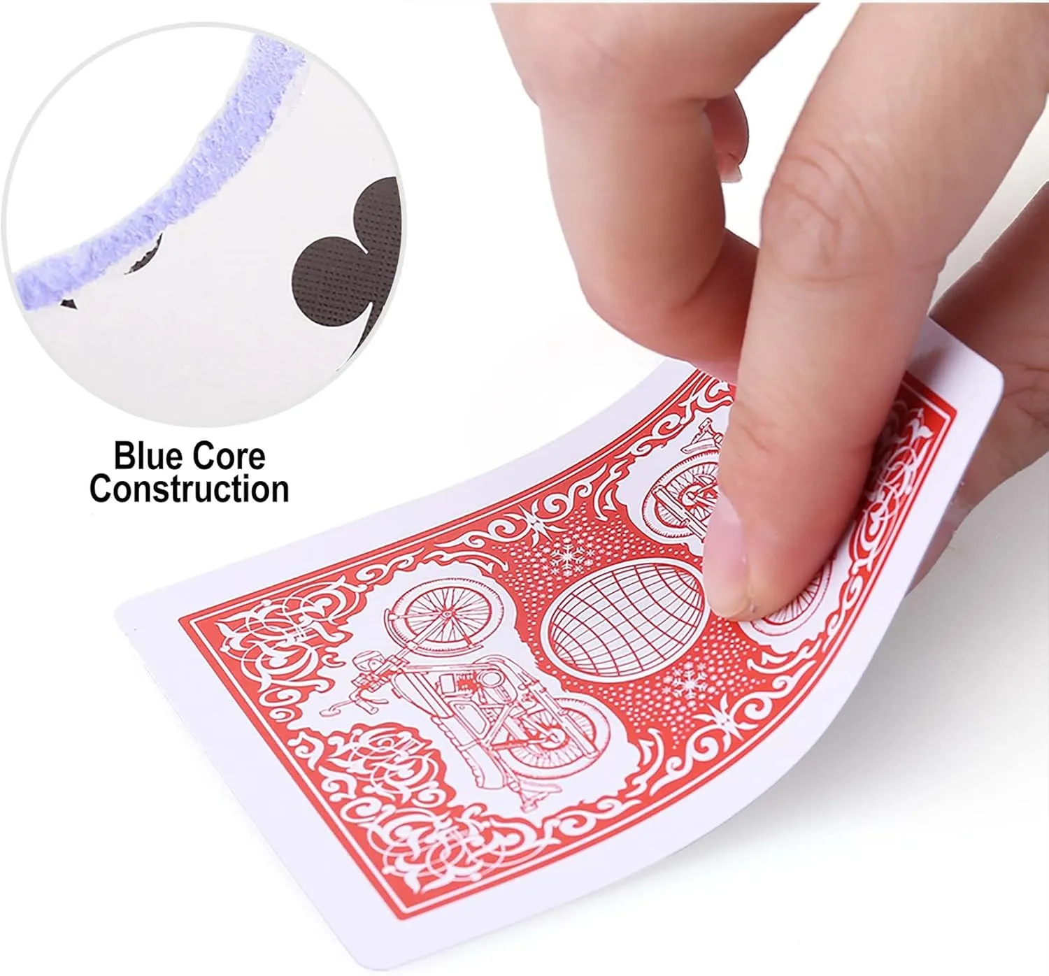 and 12 Red, for Blackjack, Euchre, Canasta Card Game, Casino Grade Poker Cards LotFancy Playing Cards, 24 Decks harness resistant sugar brood of Cards Bulk, Poker Size Standard Index, 12 Blue 