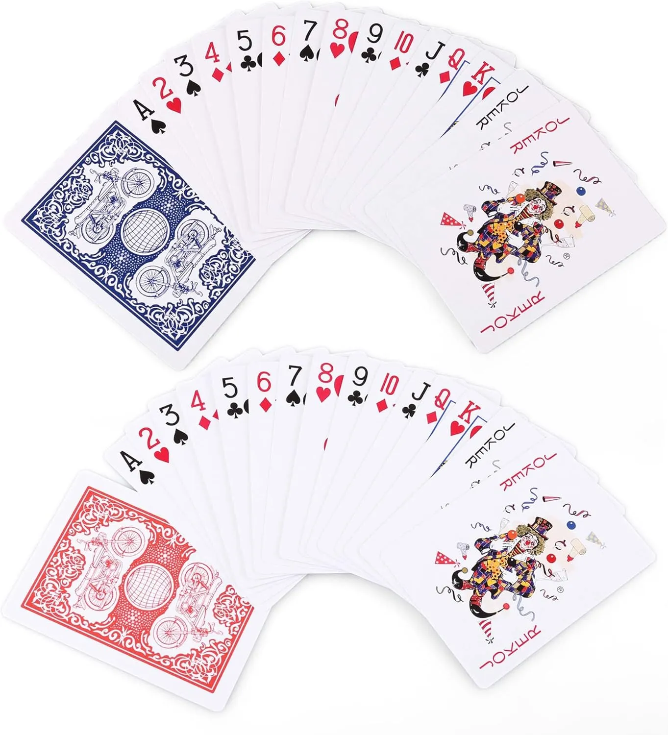 and 12 Red, for Blackjack, Euchre, Canasta Card Game, Casino Grade Poker Cards LotFancy Playing Cards, 24 Decks harness resistant sugar brood of Cards Bulk, Poker Size Standard Index, 12 Blue 