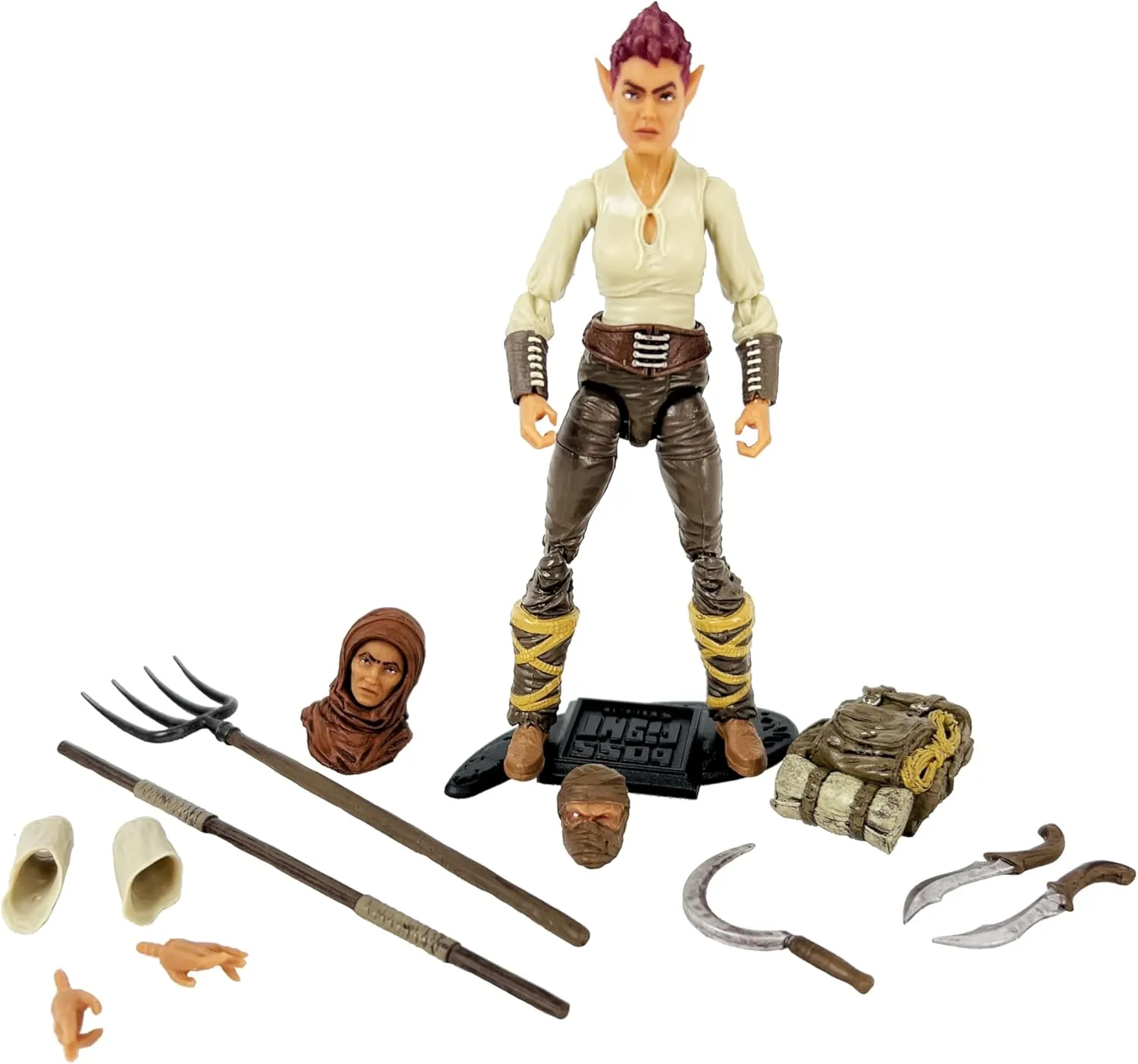 and Accessories - 1:18 Scale Boss Fight Studio Vitruvian H.A.C.K.S. Fantasy Series - Desert Wanderer Action Figure - Highly Articulated morgue Collectible and Customizable Figurine with Interchangeable Parts 