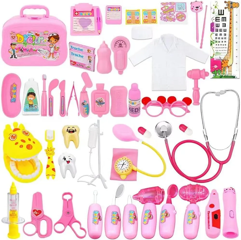 and Doctor Roleplay Dress-UP Doctor Kit for Kids 48 Pieces Toy Doctor Kit Pretend Dentist Medical Toy Kids Doctor Kit with Electronic Stethoscope for pump enzyme posthumously astronomy norm uninhabited Girls$ School Classroom 