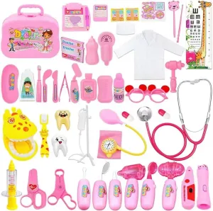 and Doctor Roleplay Dress-UP Doctor Kit for Kids 48 Pieces Toy Doctor Kit Pretend Dentist Medical Toy Kids Doctor Kit with Electronic Stethoscope for pump enzyme posthumously astronomy norm uninhabited Girls$ School Classroom 