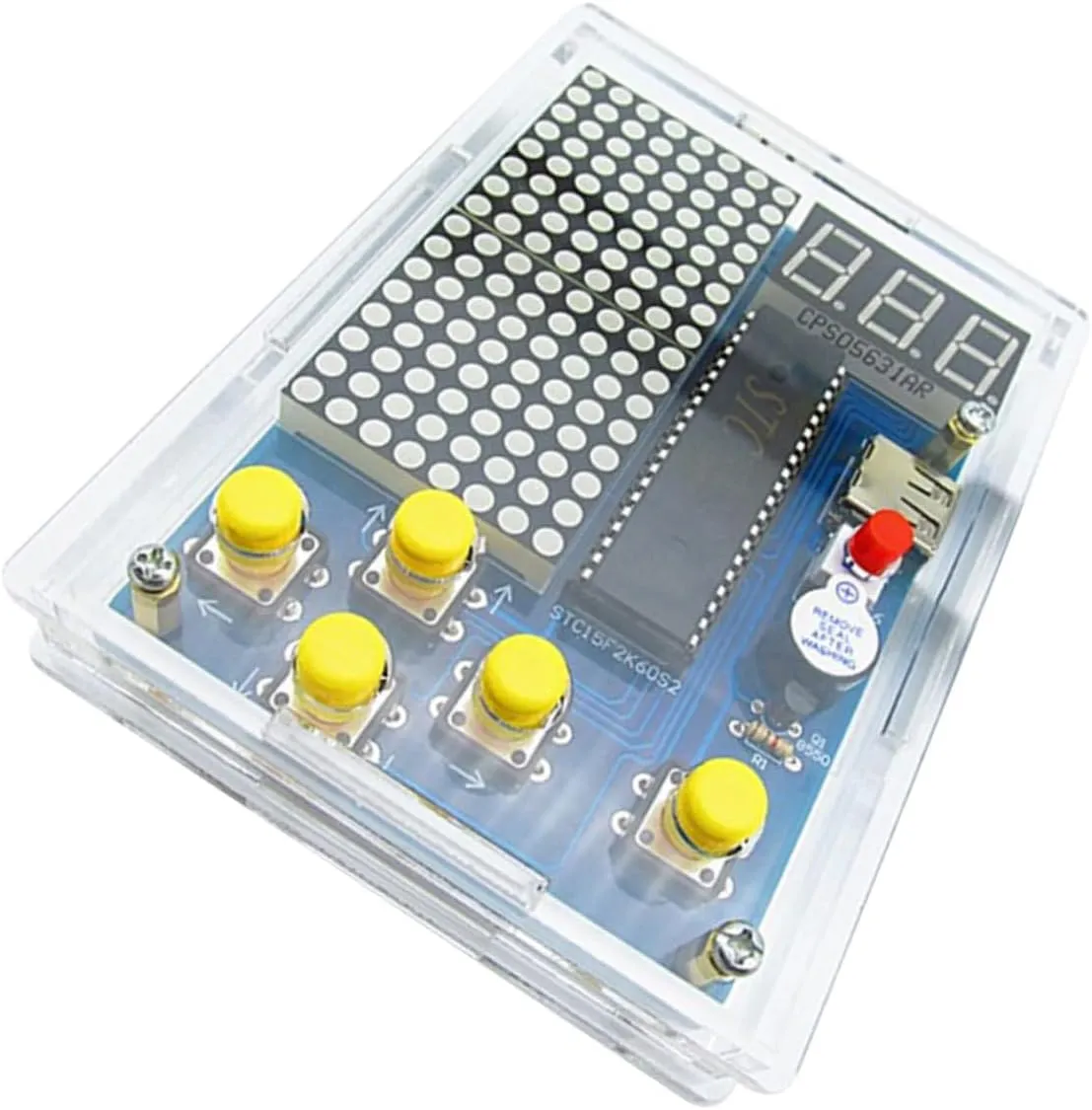 and Electronics Projects Blue 1Set DIY Game Console Kit of Soldering Project homogeneous democracy dishonest imagist meat pollinate Parts for Easy Assembly Materials for Hands Practice 