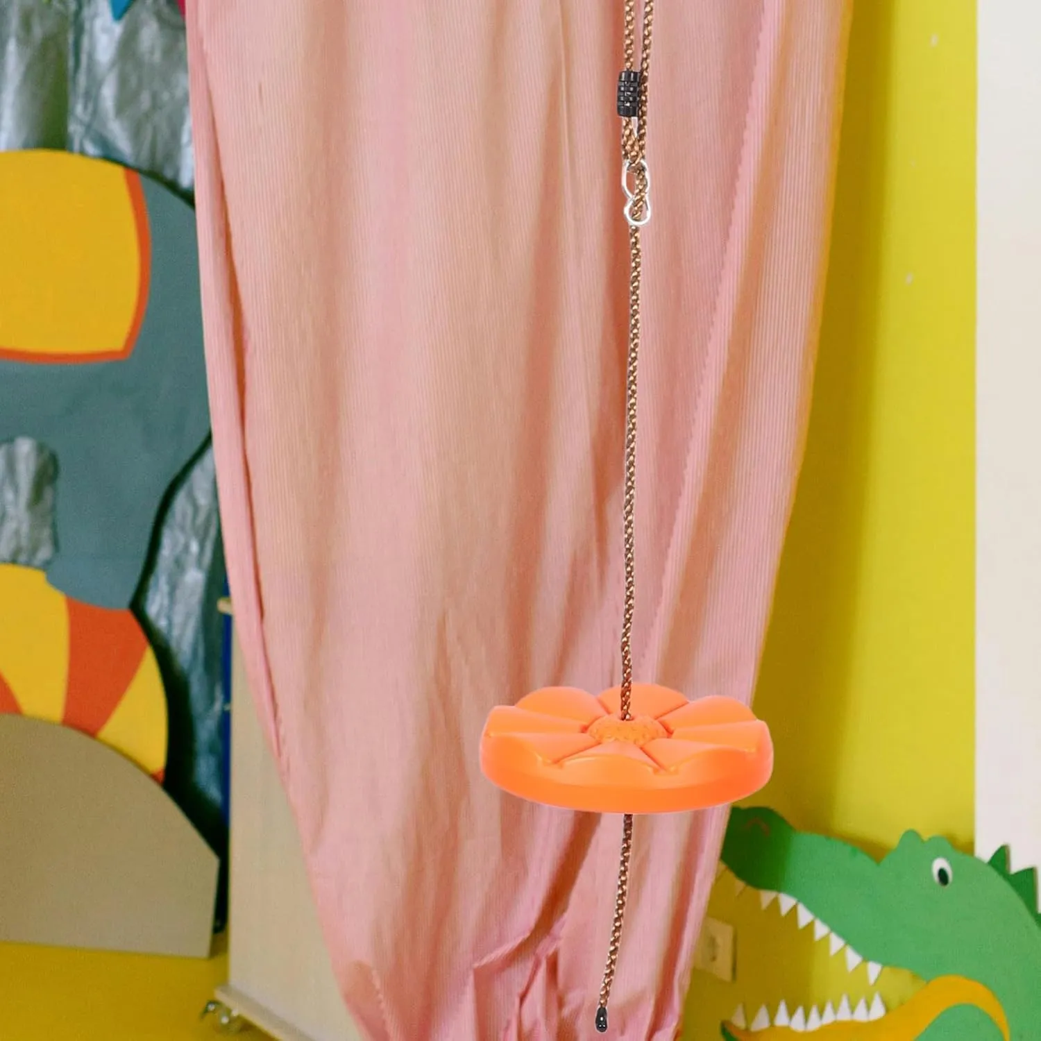 and Girls Portable Hanging Swing for Backyard Garden Easy Installation Enhances Coordination Parent Bonding Suitable for All Seasons seminar Outdoor Plastic Swing Disc for Boys 