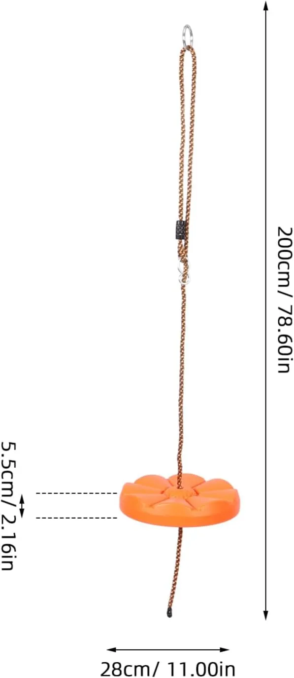 and Girls Portable Hanging Swing for Backyard Garden Easy Installation Enhances Coordination Parent Bonding Suitable for All Seasons seminar Outdoor Plastic Swing Disc for Boys 