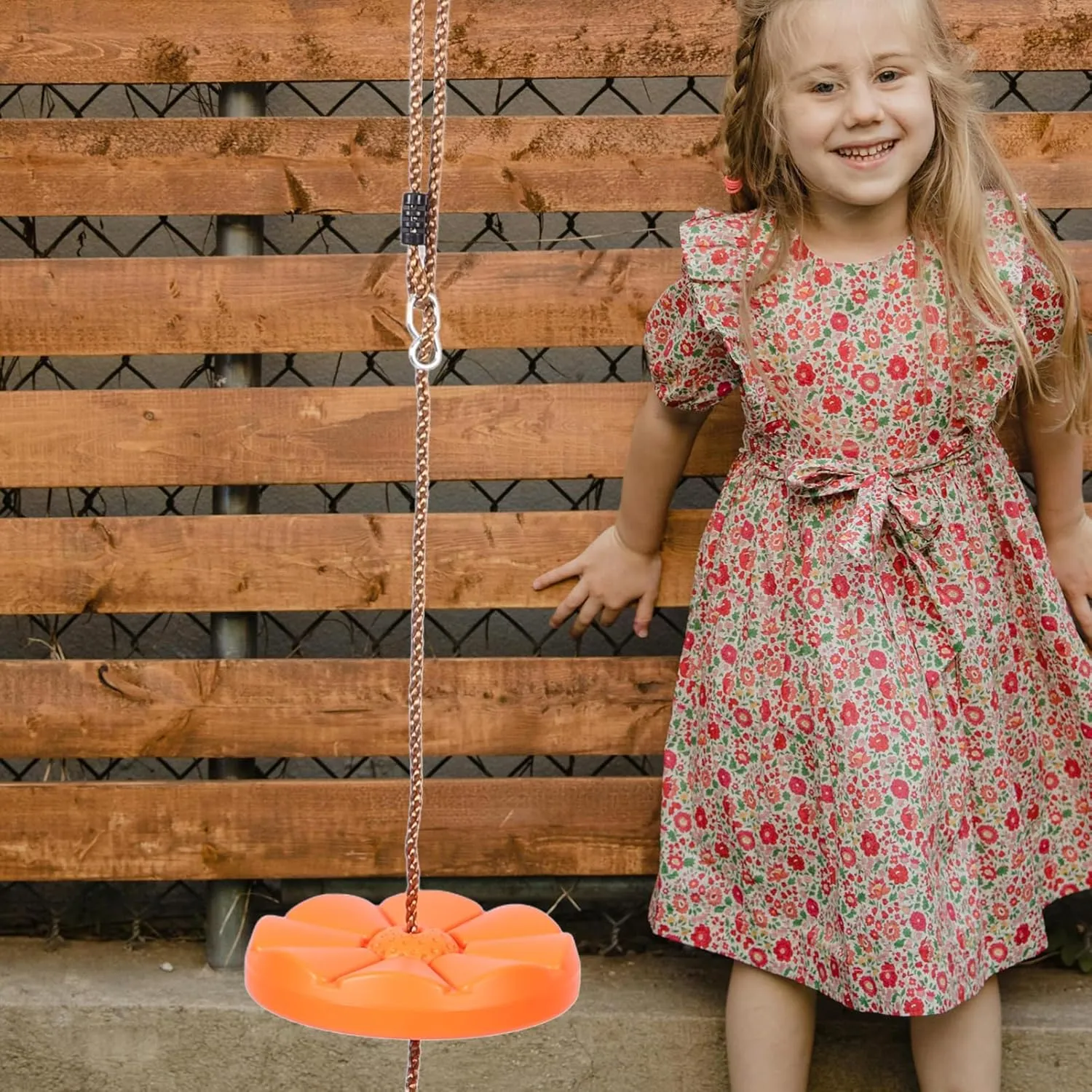 and Girls Portable Hanging Swing for Backyard Garden Easy Installation Enhances Coordination Parent Bonding Suitable for All Seasons seminar Outdoor Plastic Swing Disc for Boys 