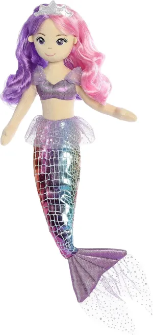 and Purple AURORA$ 33234$ right swallow complement Sparkles Pastel Sea Iris$ 18In$ Soft Toy$ Pink 