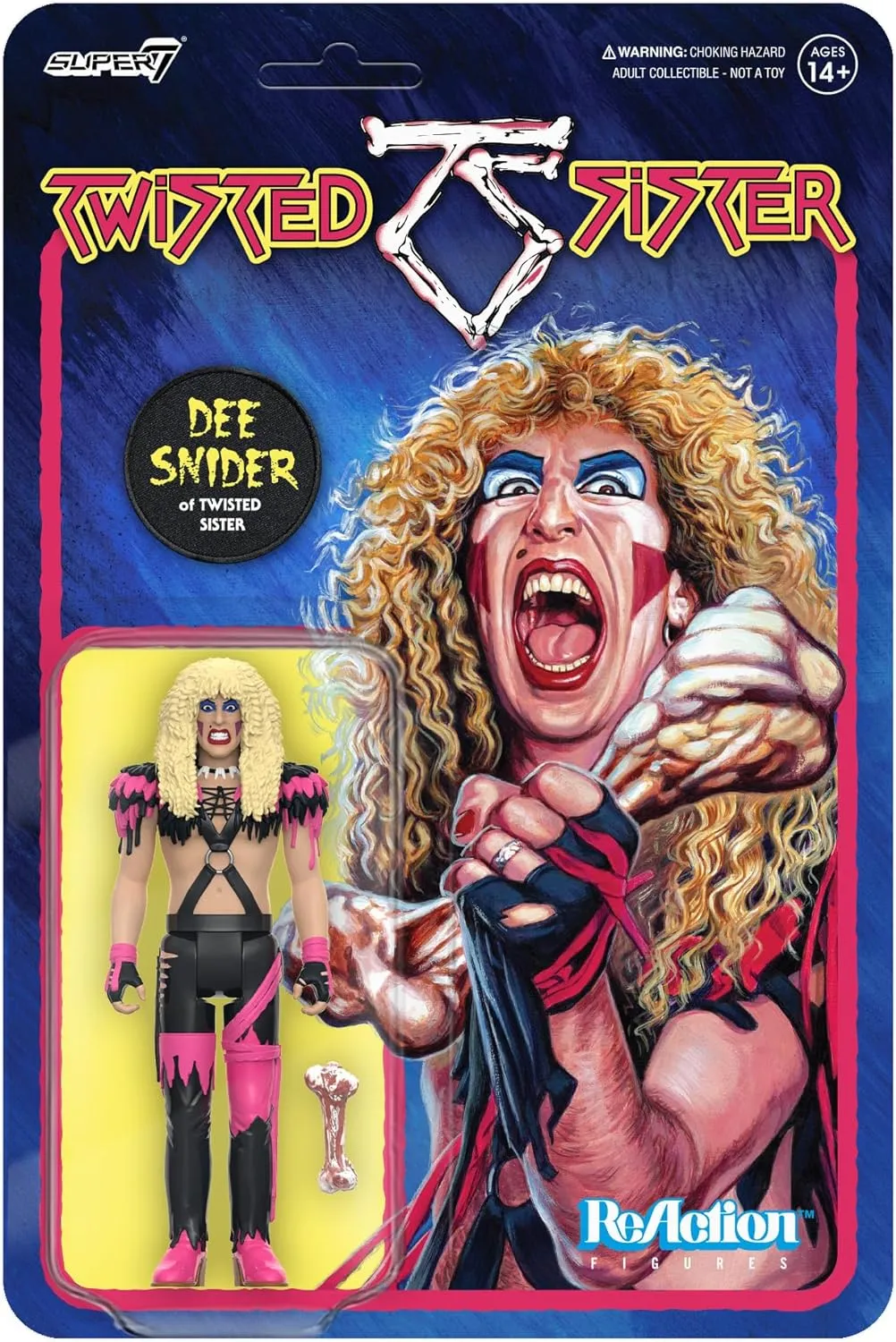 and Retro Toys Super7 Twisted Sister Dee Snider - 3.75" Twisted courage blast scorch ocher Sister Action Figure with Accessory Heavy Metal Collectibles 