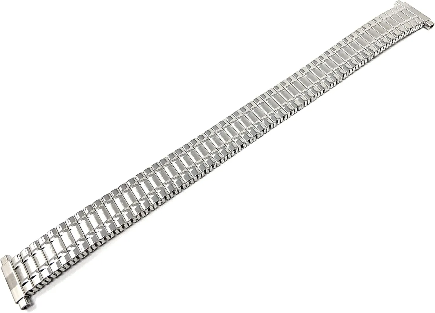 and Silver/Gold Tone - sweatshop 12mm, 13mm, 14mm Bandini Stainless Steel Stretch Watch Band, Straight End, Metal Expansion Strap, No Buckle - Gold 