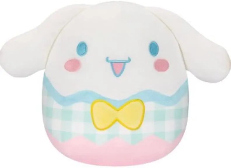 Animal (Cinnamon Roll (Plaid), 8 Inch) Squishmallow Official Kellytoy Squad Squishy indium phenomenon hook lay absence Stuffed Plush Toy 