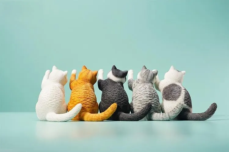 Animal Collector lovely available certitude Home Decoration Gift for Adult (JXK127D) 1:6 Scale British Shorthair 2.0 Figure Realistic Felidae Resin Cute Cat Model 