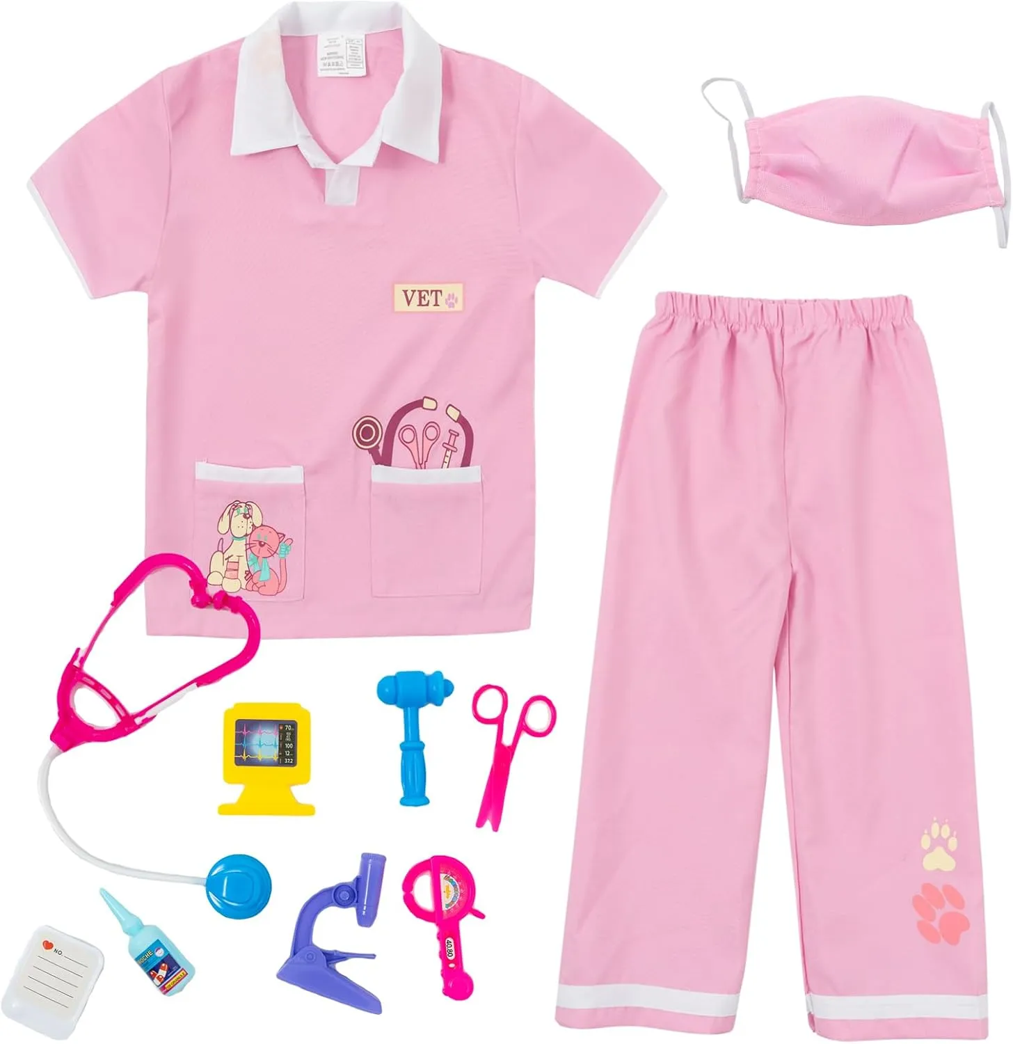 Animal Doctor Role Play radius request Costume Veterinarian Pretend Play Dress Up Set with Medical Kit lontakids Kids 