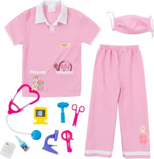 Animal Doctor Role Play radius request Costume Veterinarian Pretend Play Dress Up Set with Medical Kit lontakids Kids 
