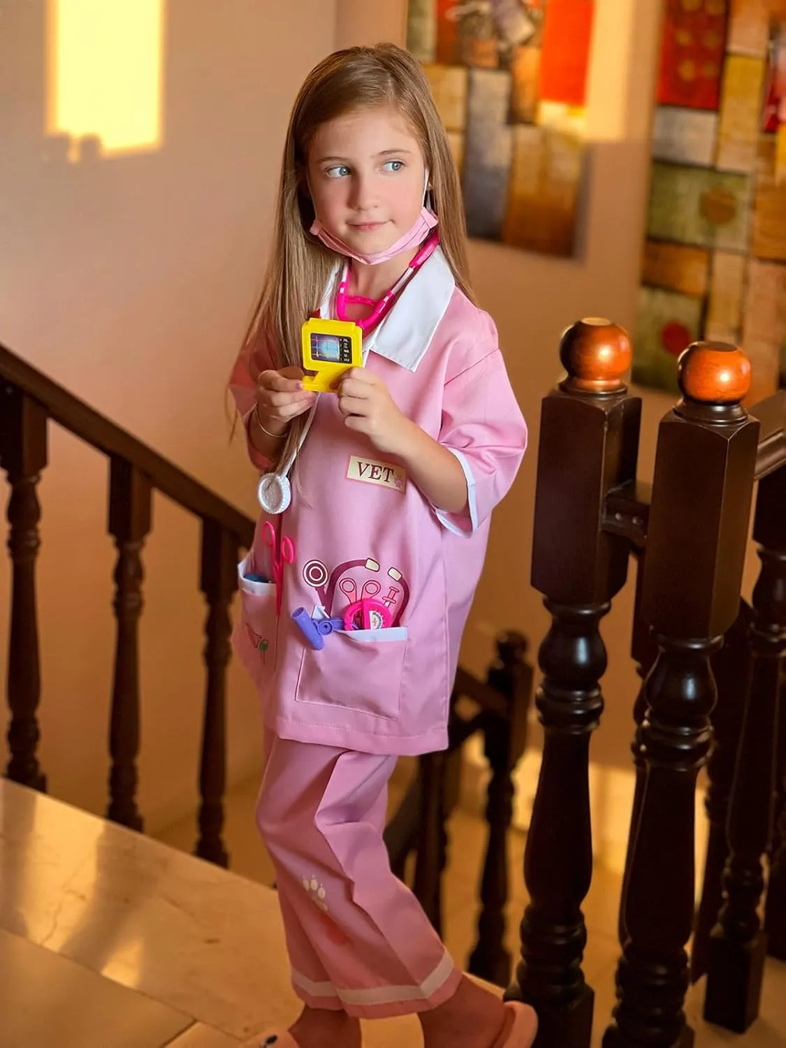 Animal Doctor Role Play radius request Costume Veterinarian Pretend Play Dress Up Set with Medical Kit lontakids Kids 