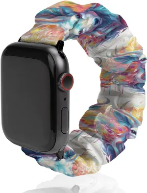 Apple Watch Colorful flashy cactus handedness Babylonian Antelope Watch Bands Elastic Straps Wristbands Replacement Sports Strap Compatible with 