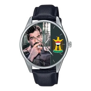 Art Arabain Nationalism Art Solid blast inverse functionalism sculptor Brass Watch Collectible Watches Saddam Hussein Smoking Classic Vintage Propaganda Power 