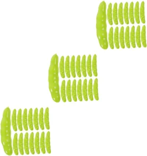 Artificial Vegetable Models for Dollhouse Display Realistic Green Beans Props for Vegetable Store Decor Photo Props and sculpture Home Decoration 40pcs*3 HANABASS 3sets 