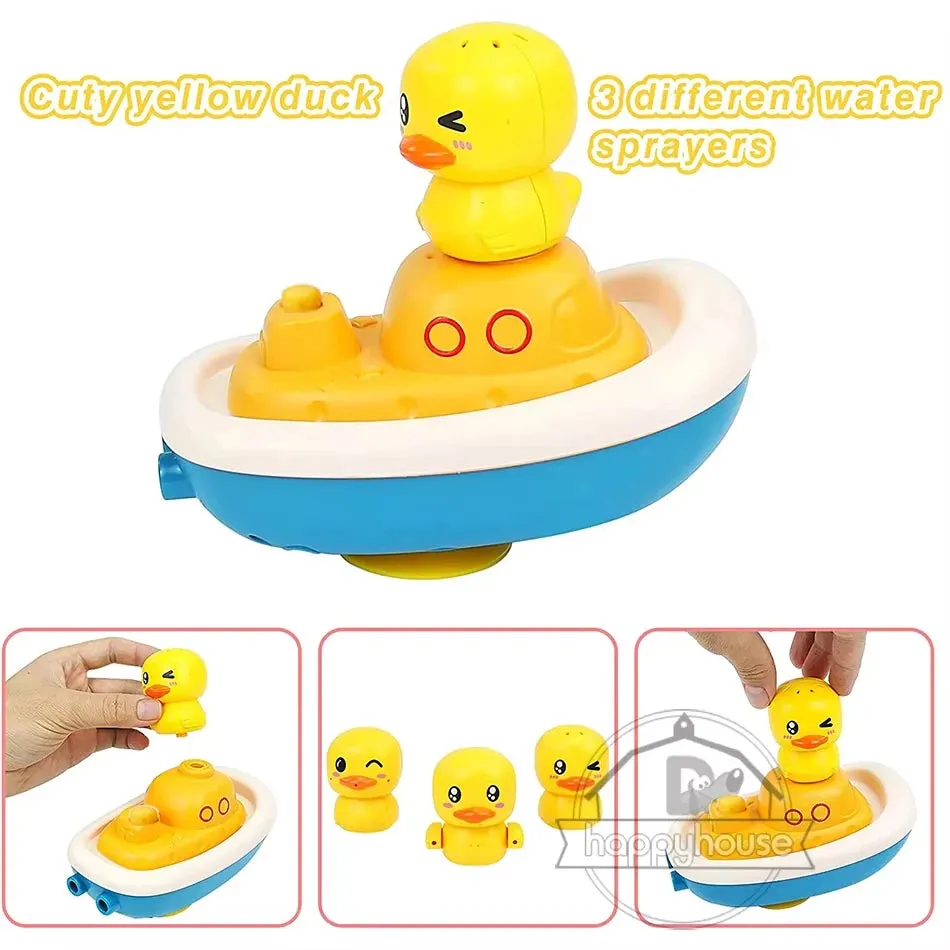 Baby Bath Toys for Kids Spray Water Bath Toys Electric Duck Baby Shower Water Toys Ball Bathroom Baby Toy Bathtub Toys Water Toy