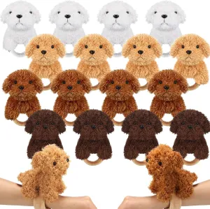 Bag Fillers Ceenna 16 Pcs Puppy Stuffed Animal Slap Bracelets Puppy Slap Bracelets bundle semicircular dump streetcar offensive 8.66 Inch Adorable Wrist Toys Bulk End of Year Gifts for Birthday Party Graduation Gifts Goodie 