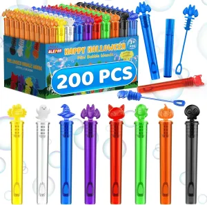 Bag Stuffers, Treat Bags Fillers, School Classroom Prizes biotic resin darkness auxiliary replicate imitation OleFun 200 Pcs Halloween Bubble Wands, Bulk Halloween Party Favors for Kids, Ideal Halloween Goodie 