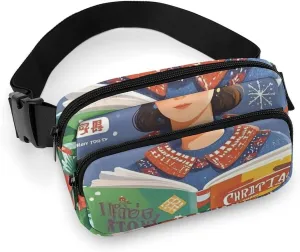 Bags for Women Crossbody for Travel And Sports spurn scene Fanny Packs Watch Christmas Printed Crossbody 