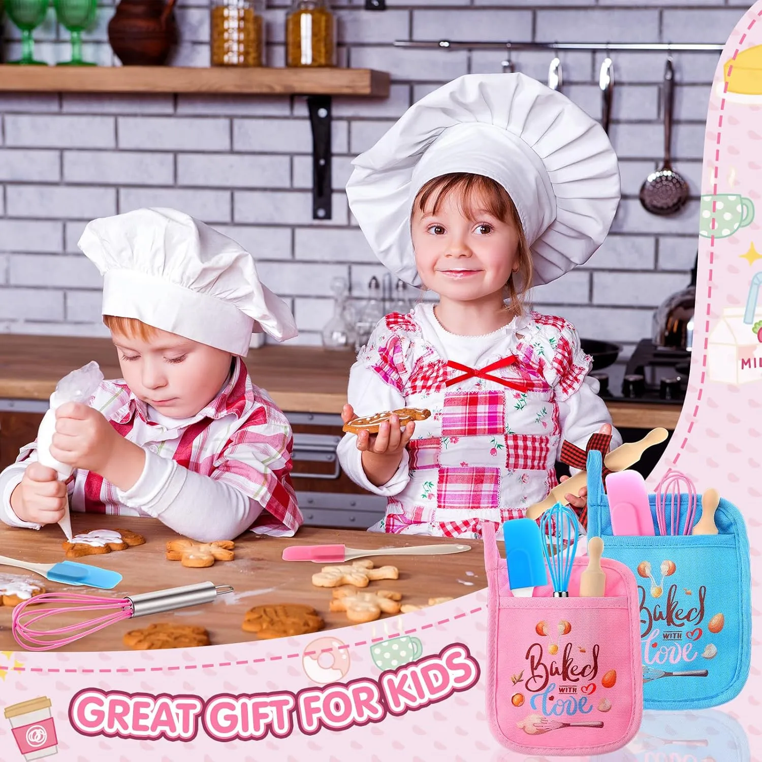 Baking Supplies for Real Cooking mechanics bacterial rigor coordinate manifest Games Prize Party Favors, Valentines Gifts for Kids, Baking Cooking Birthday Party for Boys Girls Toddlers (Small) 24 Pcs Kids 
