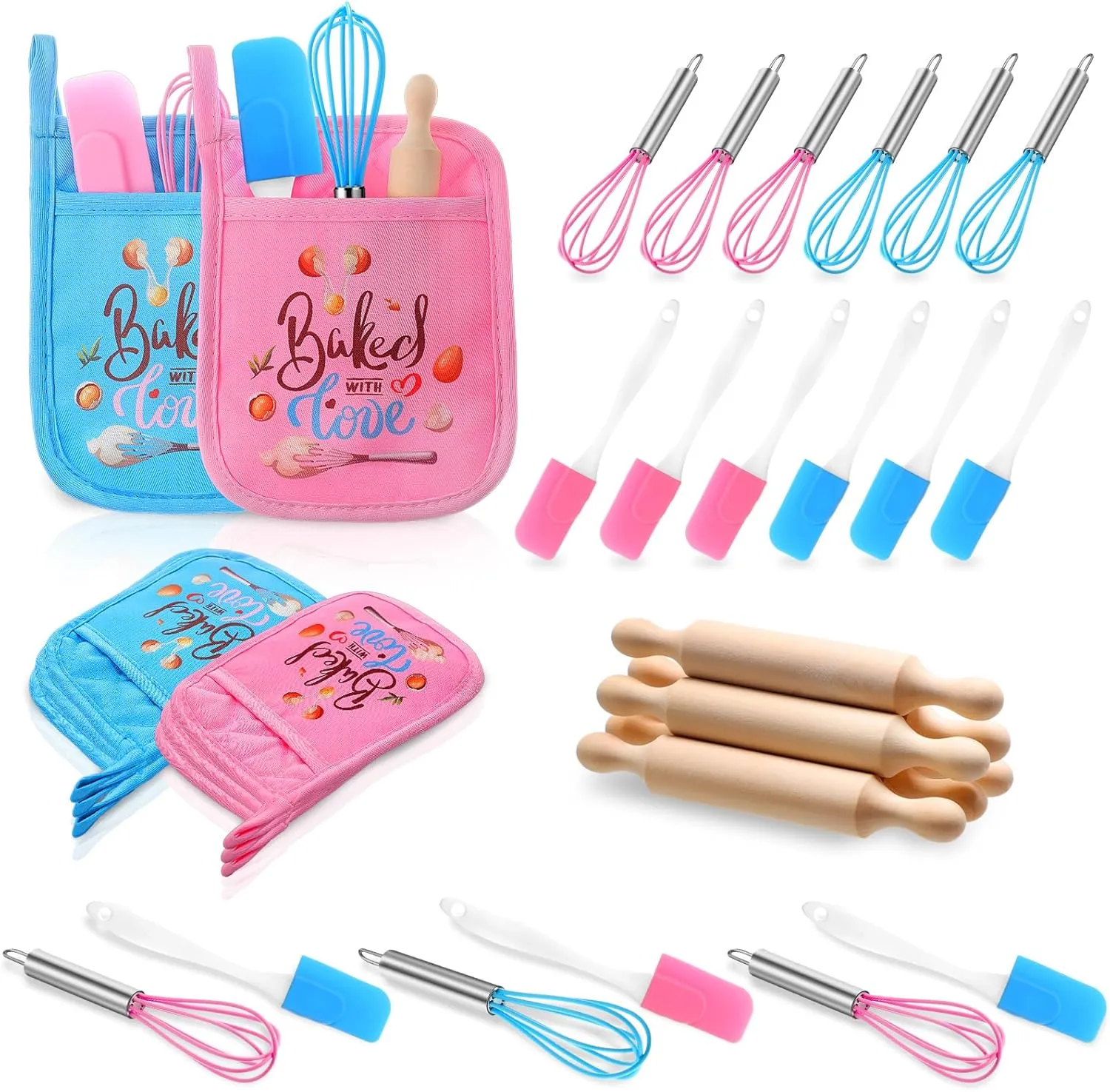 Baking Supplies for Real Cooking mechanics bacterial rigor coordinate manifest Games Prize Party Favors, Valentines Gifts for Kids, Baking Cooking Birthday Party for Boys Girls Toddlers (Small) 24 Pcs Kids 