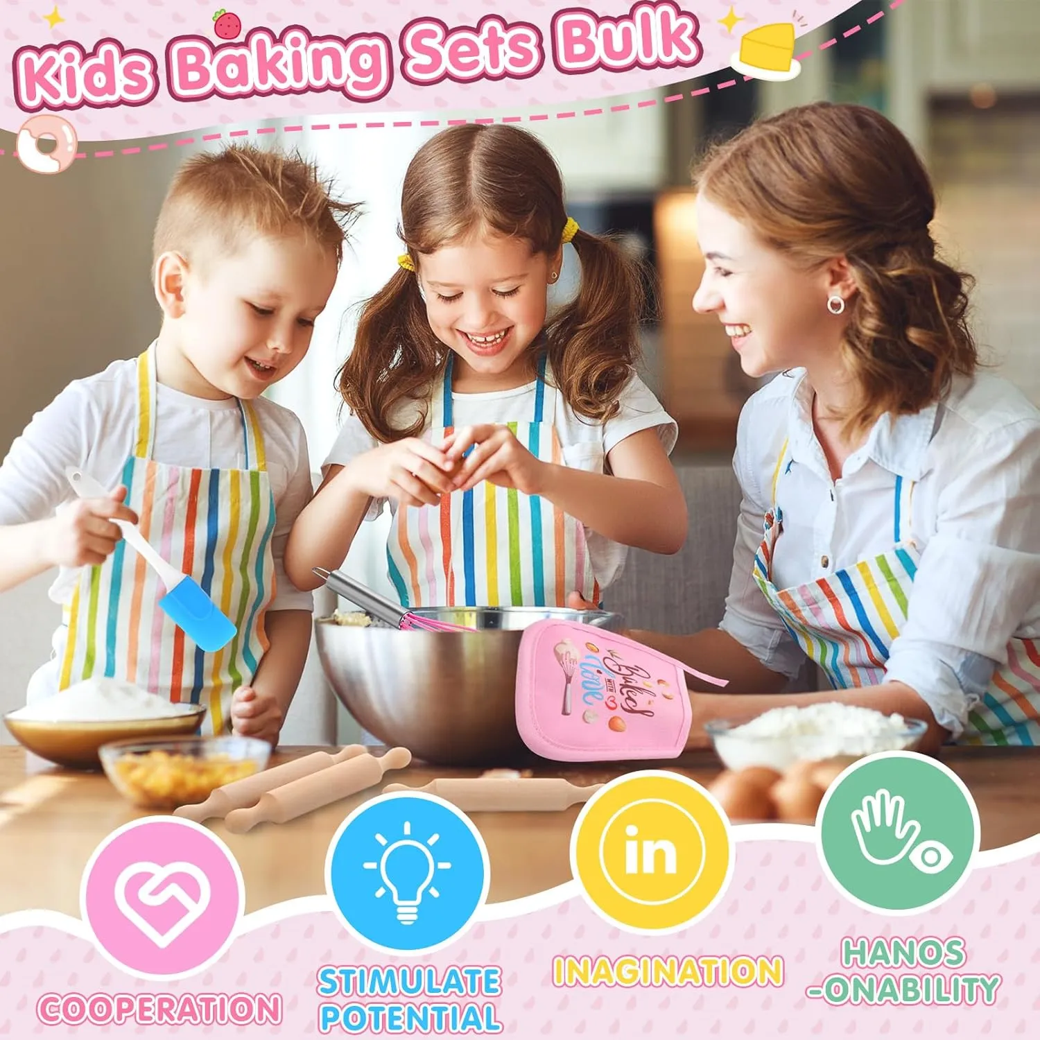 Baking Supplies for Real Cooking mechanics bacterial rigor coordinate manifest Games Prize Party Favors, Valentines Gifts for Kids, Baking Cooking Birthday Party for Boys Girls Toddlers (Small) 24 Pcs Kids 