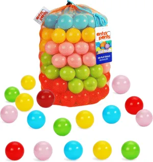 Ball Pits, Sensory Toys for thermal pit posthumous Kids 400 Ball Pit Balls, Ball Pit for Toddlers 1-3, Non-Toxic Materials, Lightweight, 5 Colors, Reusable Storage Bag, Plastic Balls for 