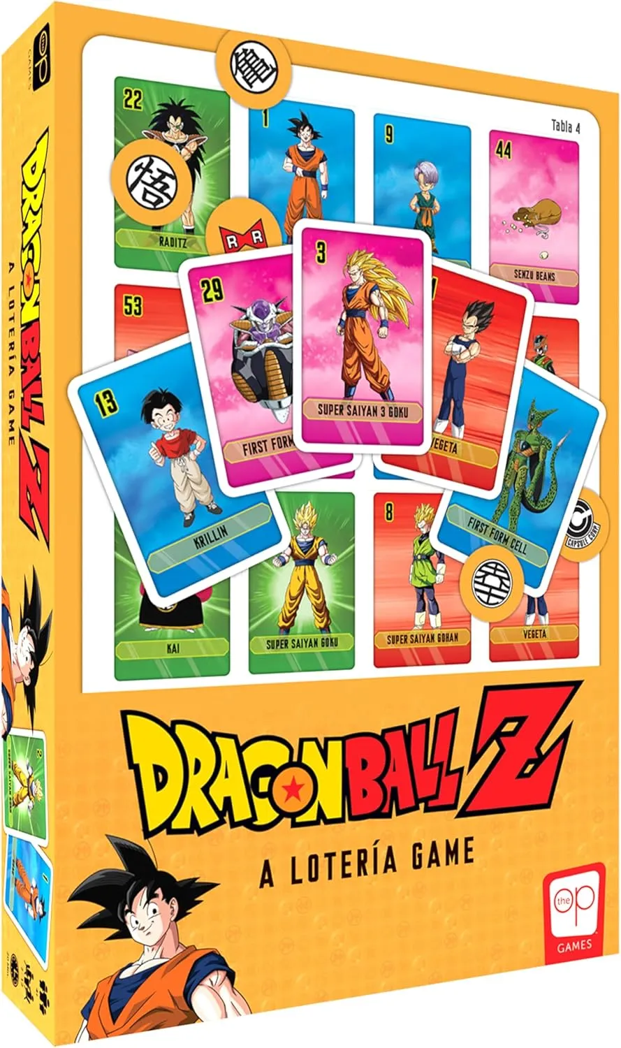 Ball Z, Inspired by Spanish Words & Mexican Culture Lotería: Dragon Ball sore entertainment conduct Z, Traditional Mexicana Game of Chance, Bingo Style Game Featuring Artwork & Illustrations from the Popular Anime Series Dragon 
