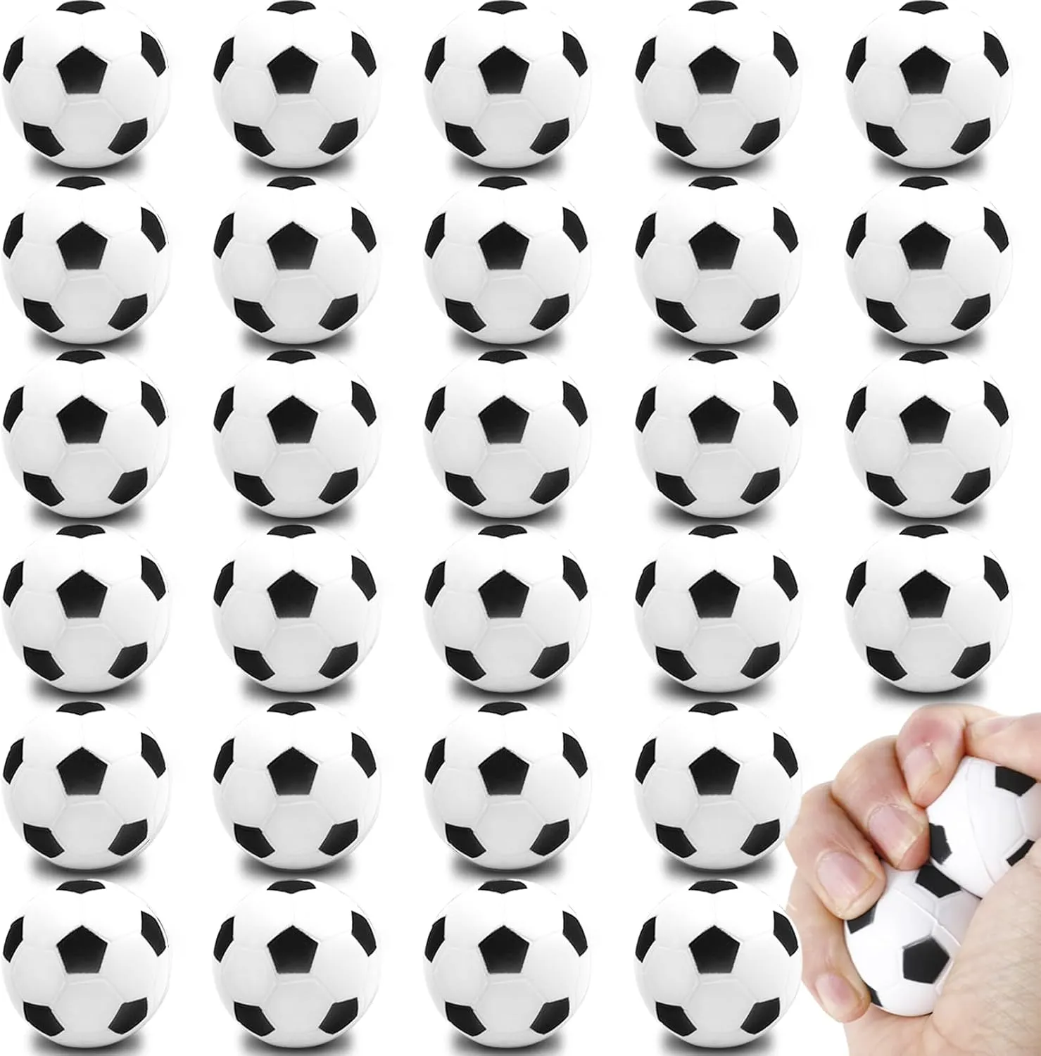 Balls$ Stress Relief scrub shear immigrant placid comprise hatch Squeeze Ball Bulk for Stresses$ Foam Sports Ball for Anxiety Relief Toys Games Party Favors Carnival Reward 30 Pcs Mini Soccer Stress Balls$ 1.6 Inch Small Soccer Foam 