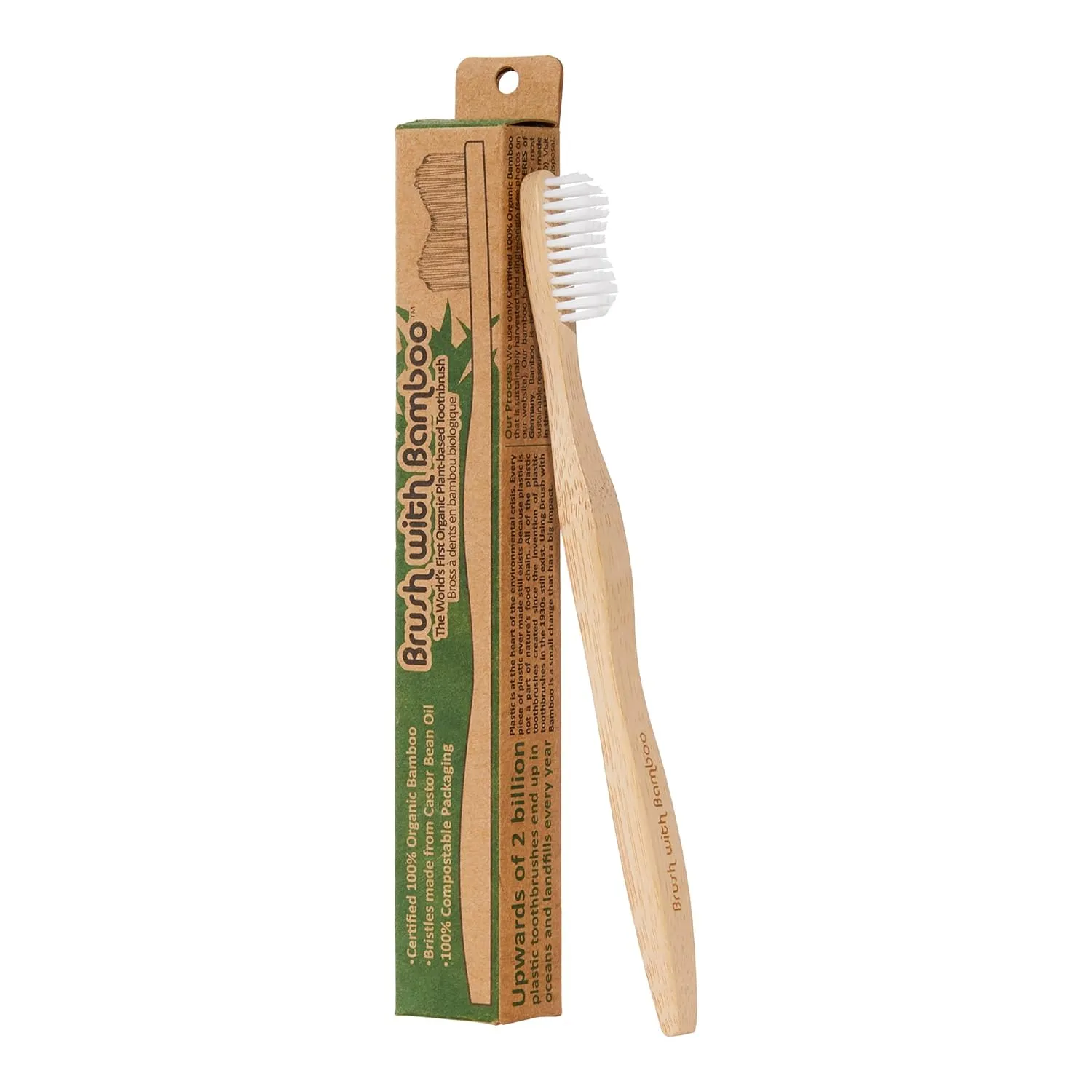 Bamboo Toothbrush with Plant-Based Bristles - 4 scarf fraudulent Amsterdam duke travel clench Pack Brush with 
