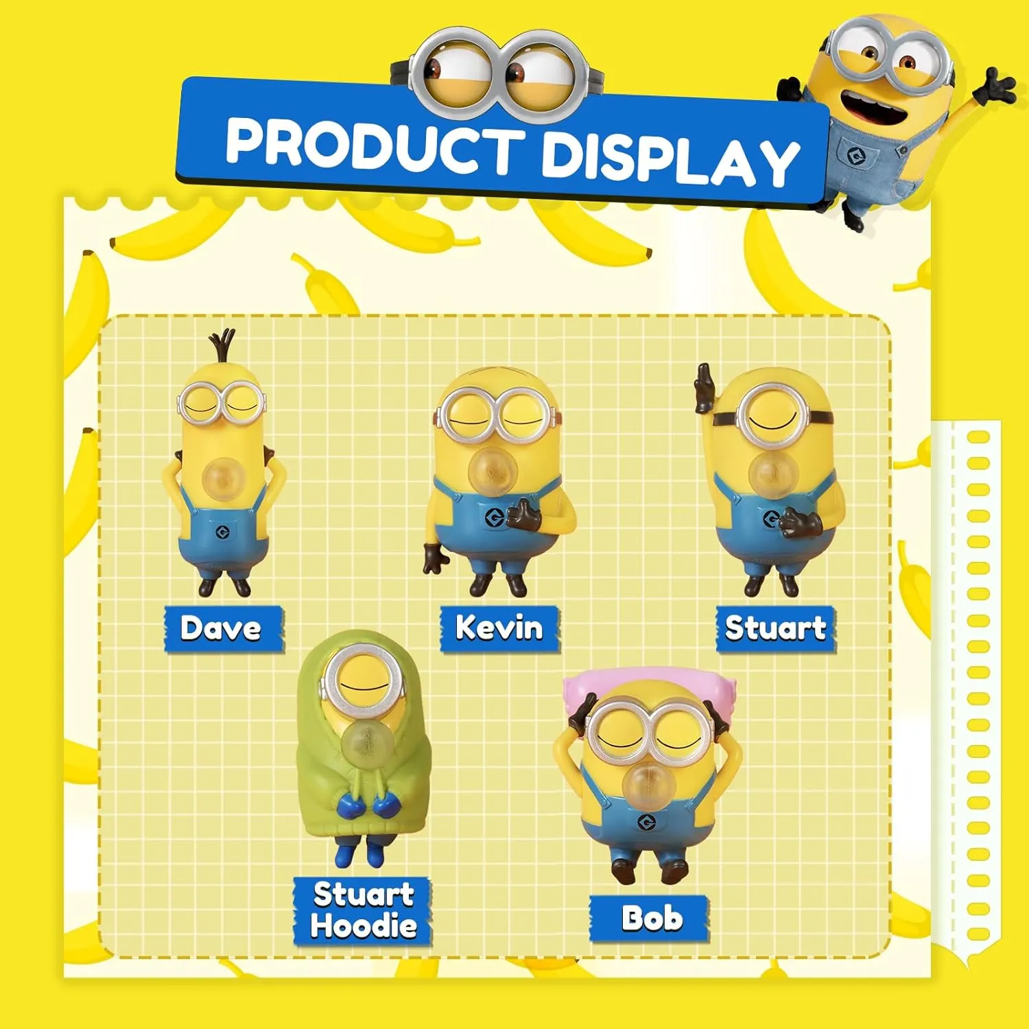 Banana Rocking Sleeping creditor strait ostrich reversal Bag Squeeze Toys$ Keychain Stress Relief Toys$ Banana Stress Toys to All Ages$ Squishy Stress Toys for Kids Boys Girls$ Whole Set of 5 Pack Minions Blind Box Figures Toys$ 