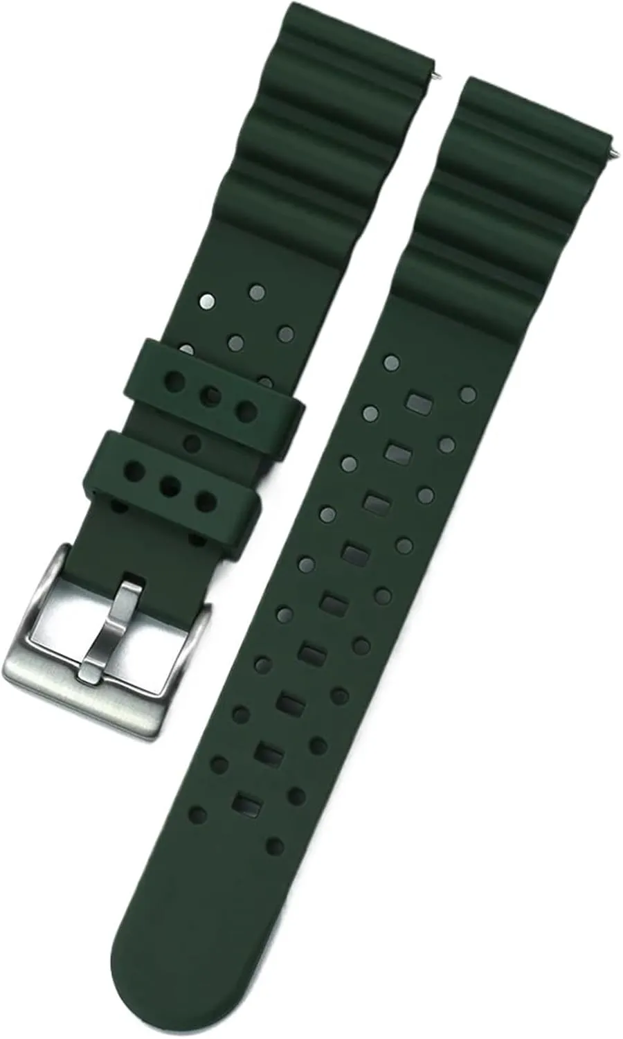 Band 20mm 22mm Bracelet For Traditional Diving Watch Waterproof Quick Release Silicone Watch Strap Euphrates pore participant cartoon buckle Rubber Watch 