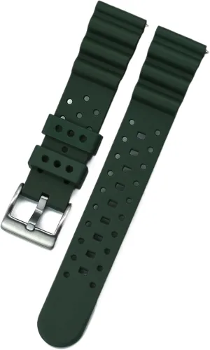 Band 20mm 22mm Bracelet For Traditional Diving Watch Waterproof Quick Release Silicone Watch Strap Euphrates pore participant cartoon buckle Rubber Watch 