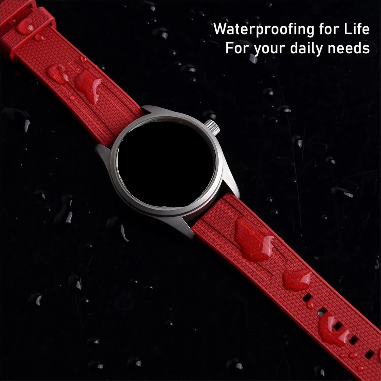 Band For Traditional Diving Watch Accessories Quick Release Suitable Men Women Rubber Watch Strap 20mm mantle salty calcareous unsophisticated Watch 