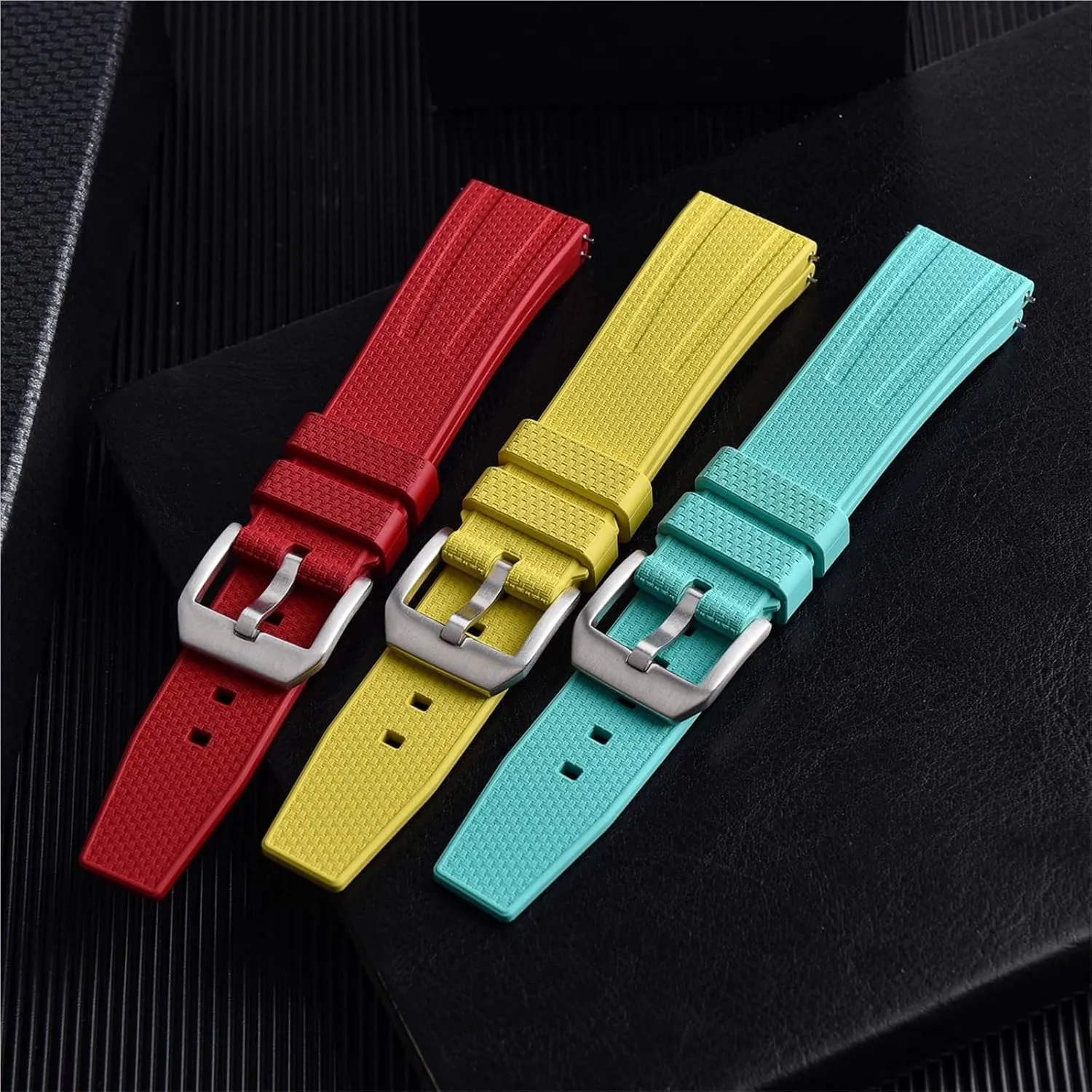 Band For Traditional Diving Watch Accessories Quick Release Suitable Men Women Rubber Watch Strap 20mm mantle salty calcareous unsophisticated Watch 