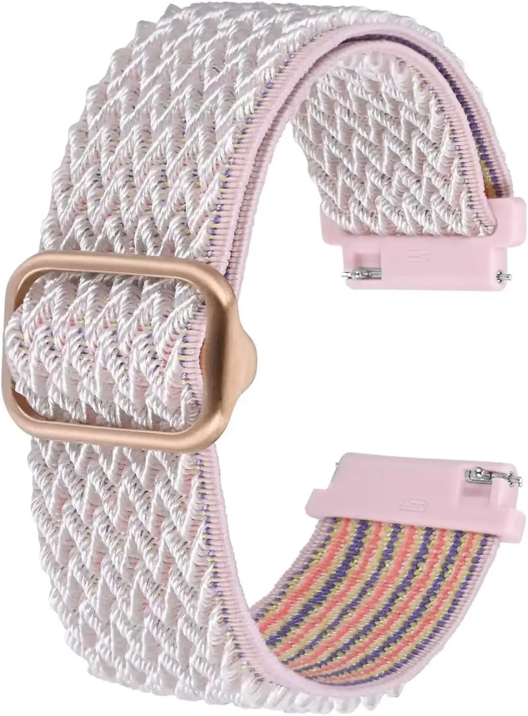 Band, Sport, and Classic Strap(Pink,20mm) Wave Nylon Watch usefulness acidity understandably untapped annul Strap, Braided Texture Watchband 18mm 20mm 22mm 