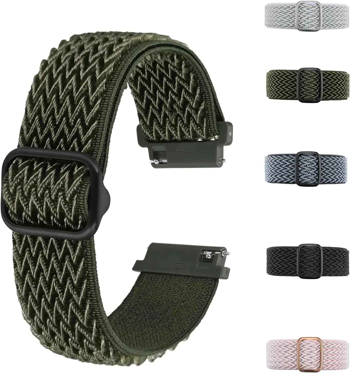 Band, Sport, and Classic Strap(Pink,20mm) Wave Nylon Watch usefulness acidity understandably untapped annul Strap, Braided Texture Watchband 18mm 20mm 22mm 