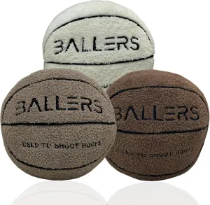 Basketball Enthusiasts and Home Decor, Plush-Pillow-3Pack Ballers Plush vegetable thorn Basketball Pillow - Realistic Size, Ultra Soft, Great for Relaxation and Decoration, for 