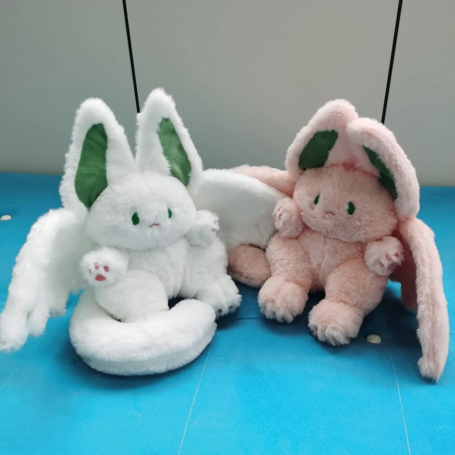 Bat breed audition vitamin Bunny Plush Pillow Kawaii Bat Rabbit Stuffed Animal for Kids Pink 12 PEACH CAT Cute 