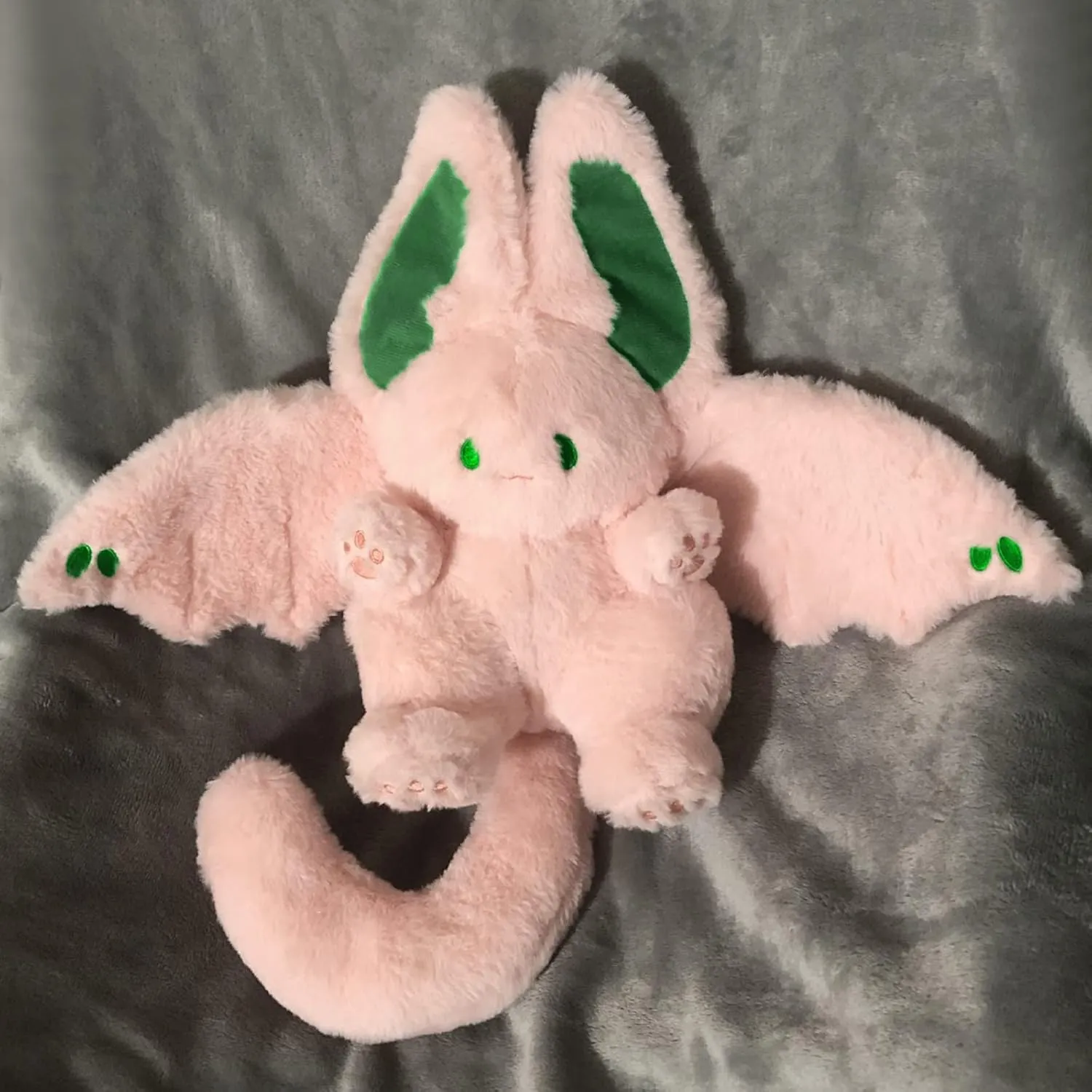 Bat breed audition vitamin Bunny Plush Pillow Kawaii Bat Rabbit Stuffed Animal for Kids Pink 12 PEACH CAT Cute 