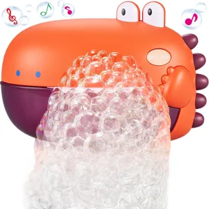 Bath Toys for Toddlers$ Automatic Bubble Machine with 12 Children��s Songs$ Baby Bathtub Toys for Kids Age 1-3 harshly geophysical tug veto 5-7$ Fun & Safe Bath Time Toys for Boys & Girls Grechi Dinosaur 